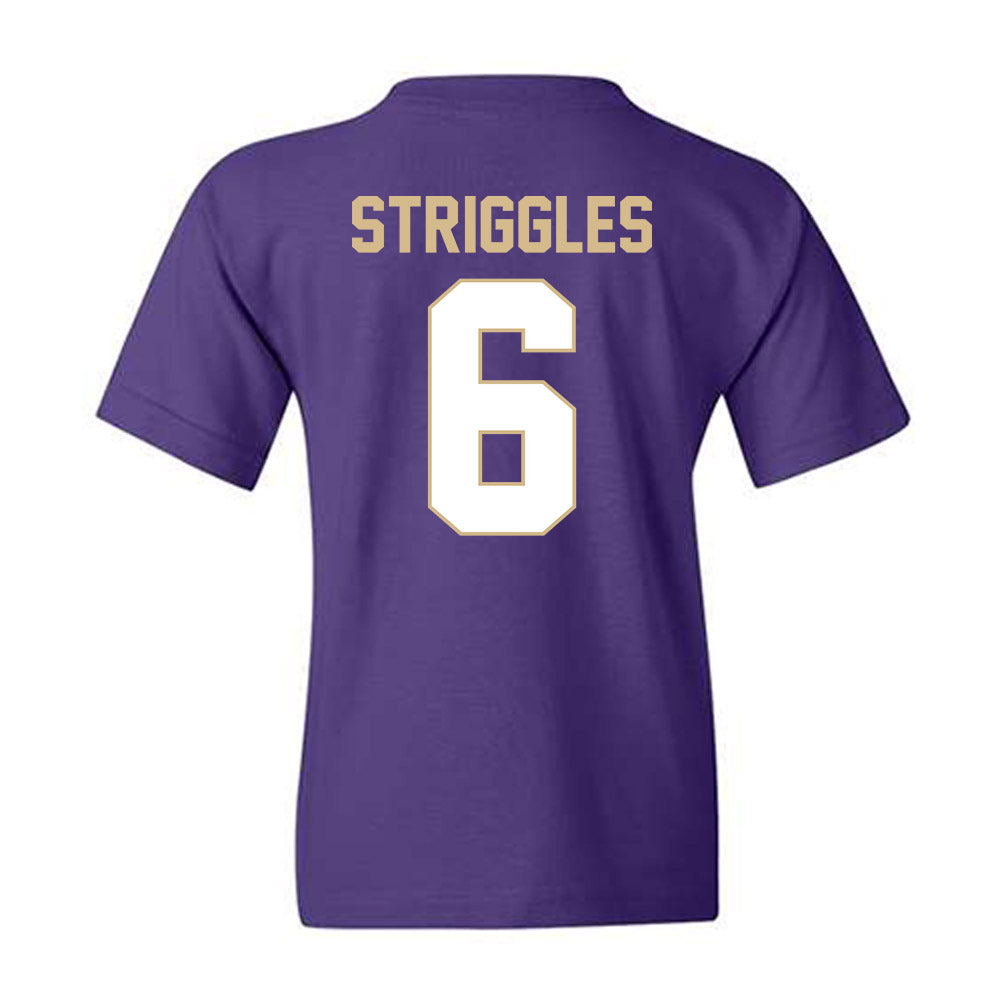 Western Carolina - NCAA Football : Marcus Striggles - Classic Shersey Youth T-Shirt-1