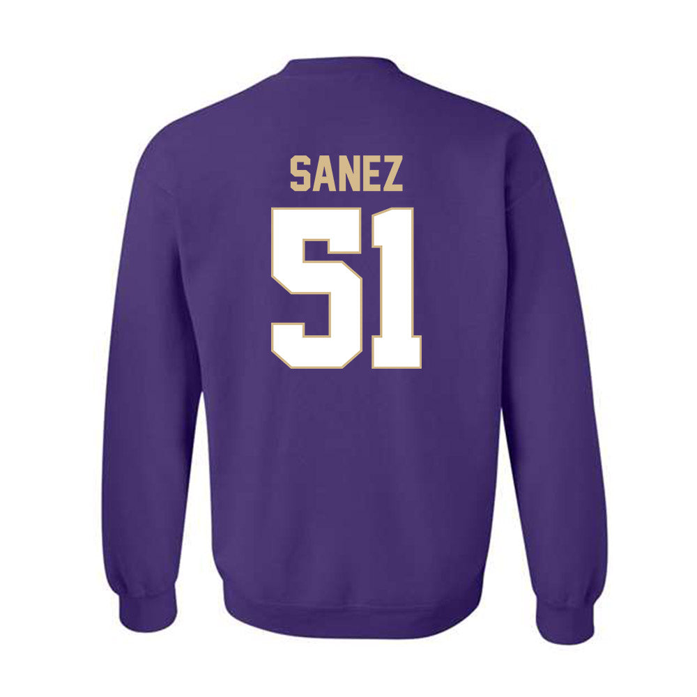 Western Carolina - NCAA Football : Aaron Sanez - Classic Shersey Crewneck Sweatshirt-1