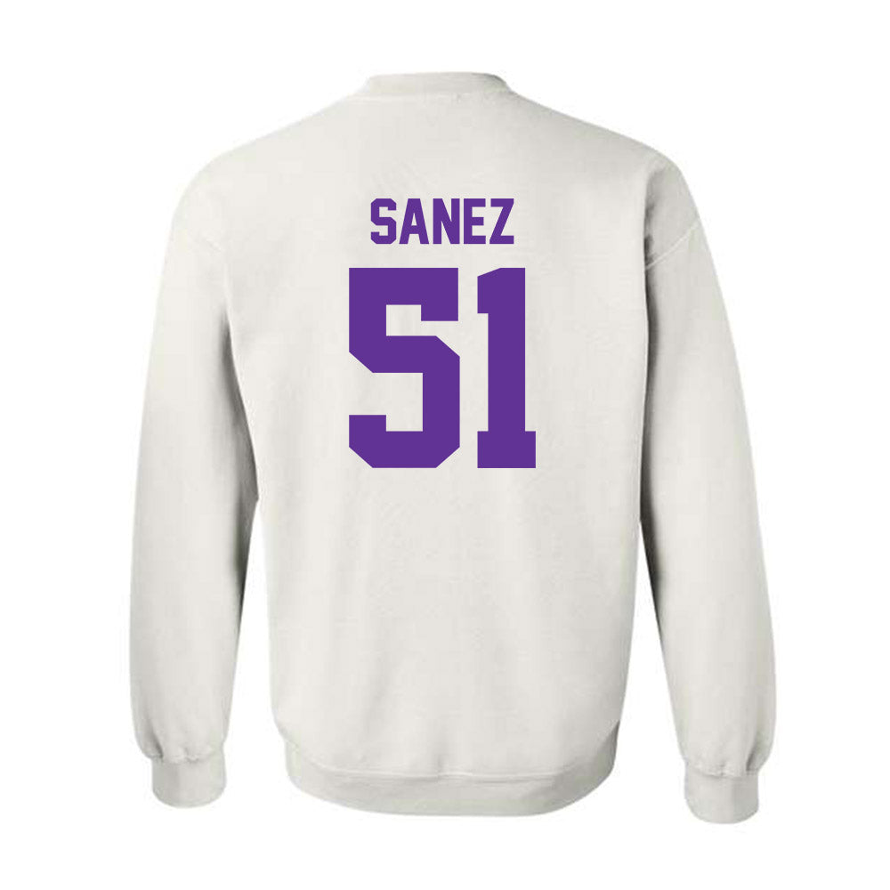 Western Carolina - NCAA Football : Aaron Sanez - Classic Shersey Crewneck Sweatshirt-1