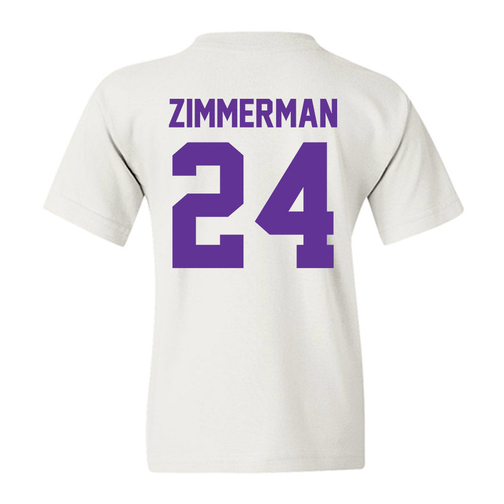 Western Carolina - NCAA Women's Basketball : Justice Zimmerman - Classic Shersey Youth T-Shirt-1