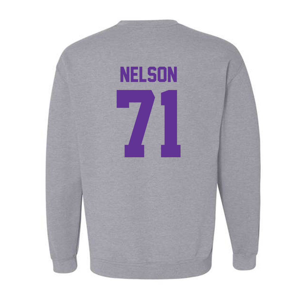 Western Carolina - NCAA Football : Sawyer Nelson - Classic Shersey Crewneck Sweatshirt-1