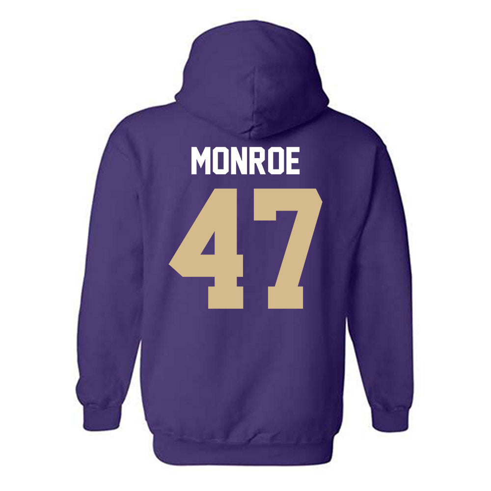 Western Carolina - NCAA Football : Blue Monroe - Classic Shersey Hooded Sweatshirt-1