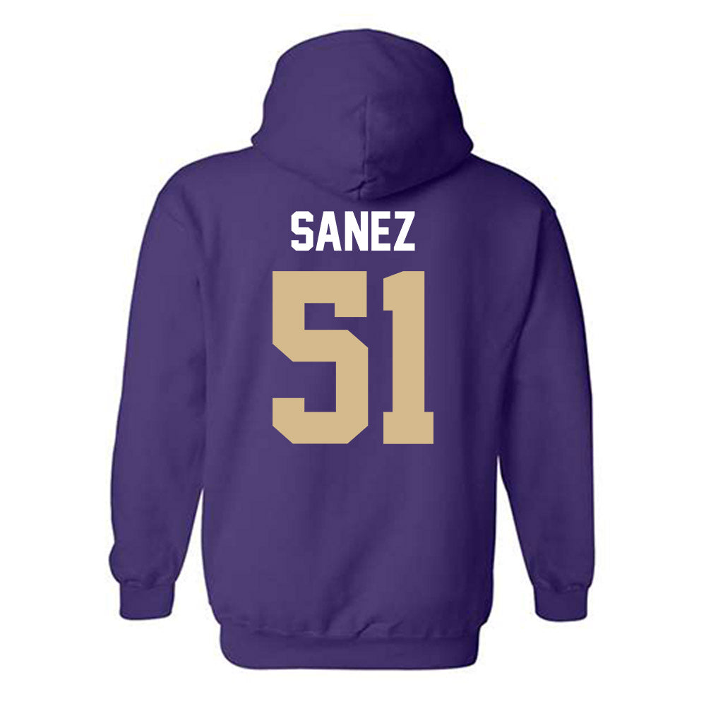 Western Carolina - NCAA Football : Aaron Sanez - Classic Shersey Hooded Sweatshirt-1