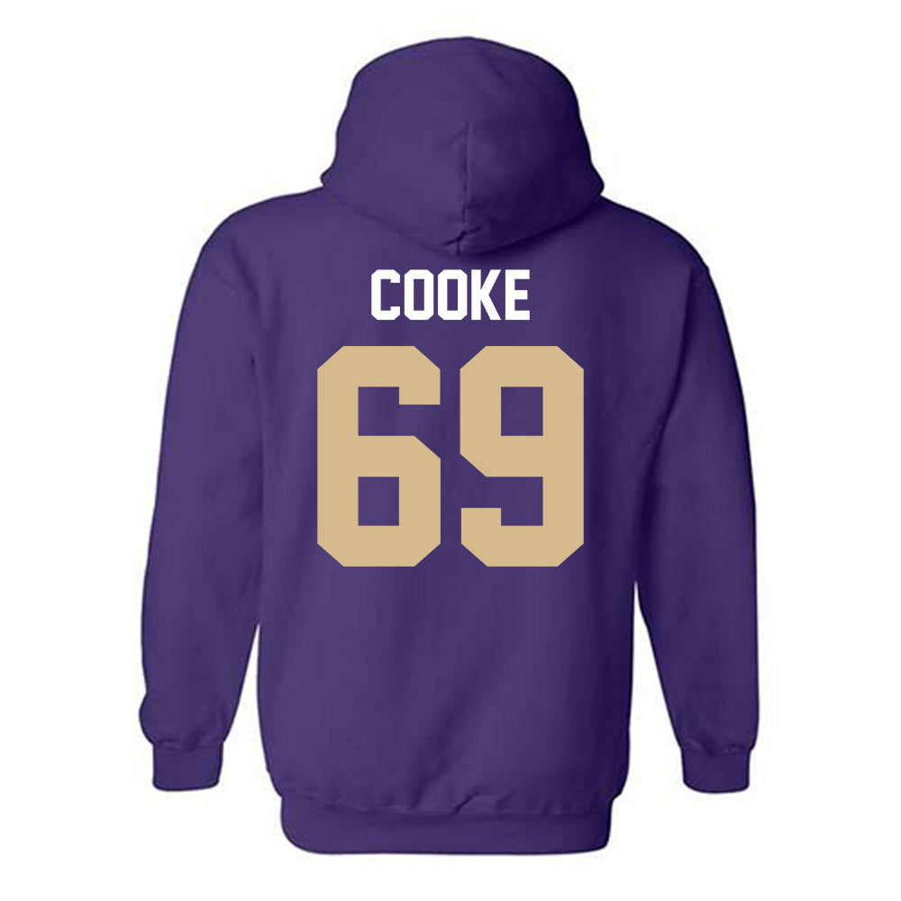 Western Carolina - NCAA Football : Cole Cooke - Classic Shersey Hooded Sweatshirt-1