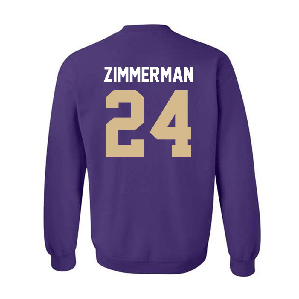 Western Carolina - NCAA Women's Basketball : Justice Zimmerman - Classic Shersey Crewneck Sweatshirt-1