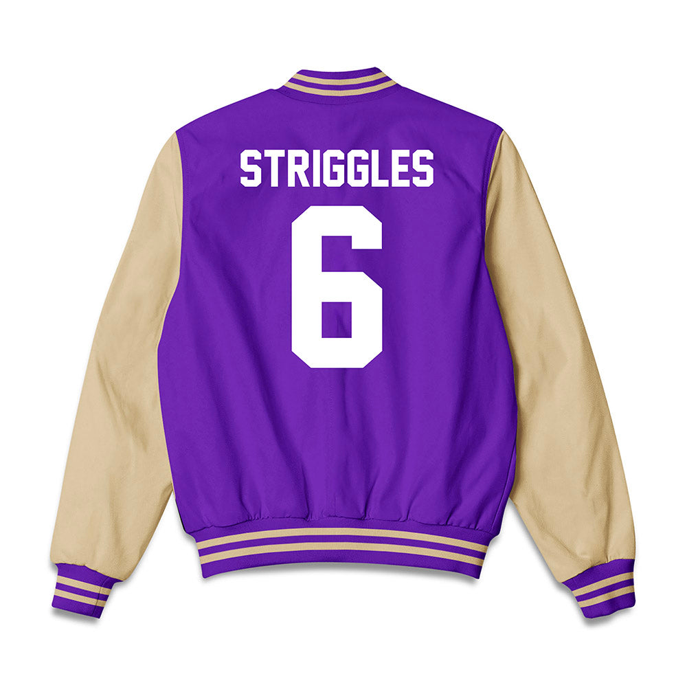 Western Carolina - NCAA Football : Marcus Striggles - Bomber Jacket-1