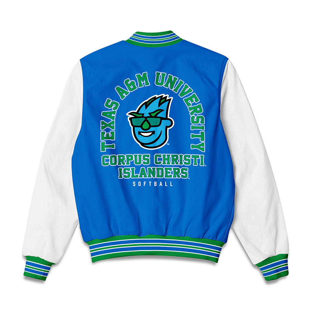 Texas A&M Corpus Christi - NCAA Softball : Kendra Winfrey - Bomber Jacket-1