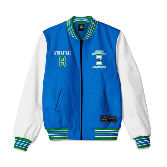 Texas A&M Corpus Christi - NCAA Men's Basketball : Bryson Wheatfall - Bomber Jacket-0