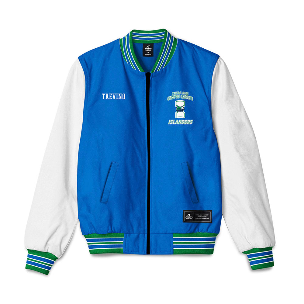 Texas A&M Corpus Christi - NCAA Men's Track & Field : Jacob Trevino - Bomber Jacket-0