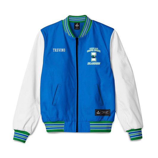 Texas A&M Corpus Christi - NCAA Men's Track & Field : Jacob Trevino - Bomber Jacket-0