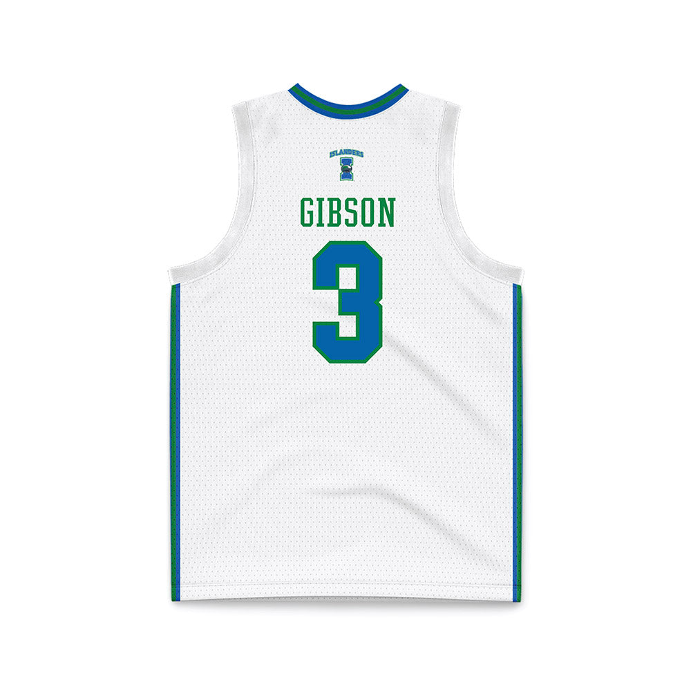 Texas A&M Corpus Christi - NCAA Men's Basketball : Mason Gibson - White Basketball Jersey-1