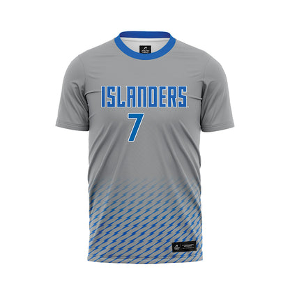Texas A&M Corpus Christi - NCAA Women's Soccer : Isabella Castellanos Lopes - Grey Soccer Jersey-0