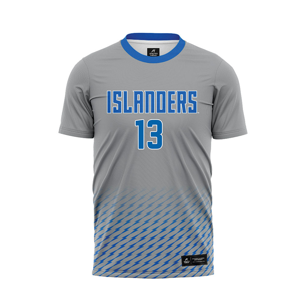 Texas A&M Corpus Christi - NCAA Women's Soccer : dakota Merino - Grey Soccer Jersey-0
