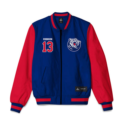 Belmont - NCAA Men's Soccer : Hayden Robinson - Bomber Jacket-0