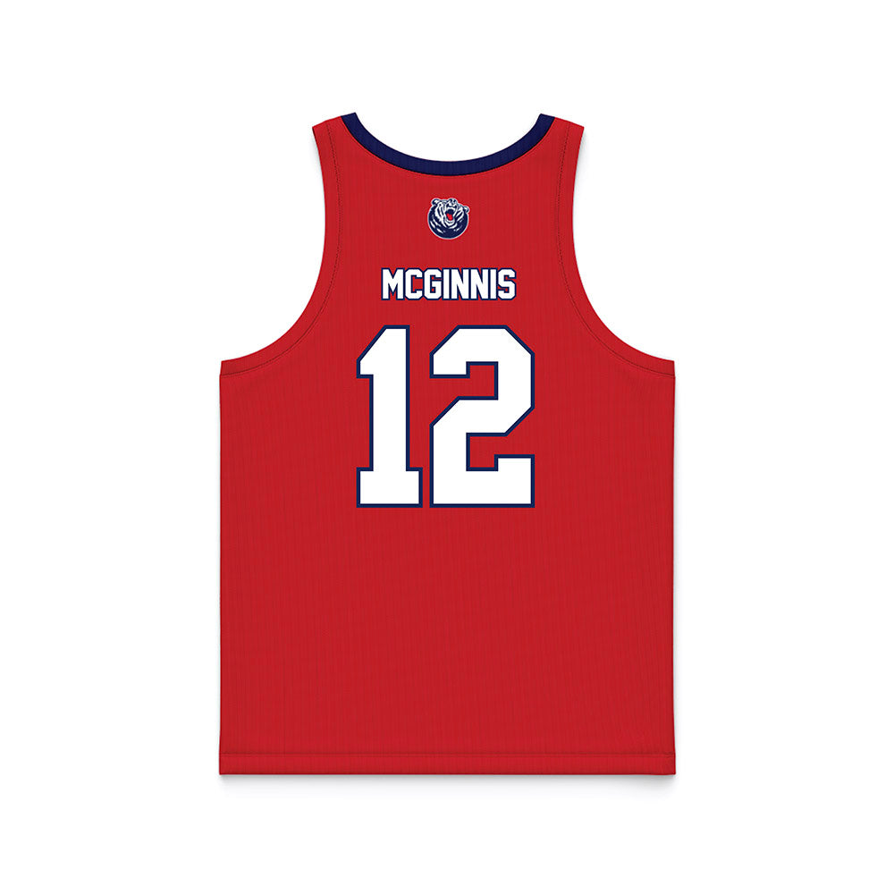 Belmont - NCAA Women's Basketball : Kate McGinnis - Red Basketball Jersey-1