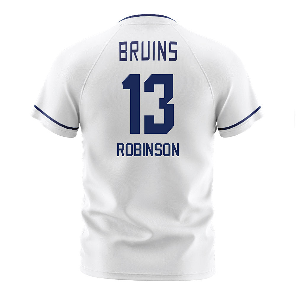 Belmont - NCAA Men's Soccer : Hayden Robinson - White Soccer Jersey-1