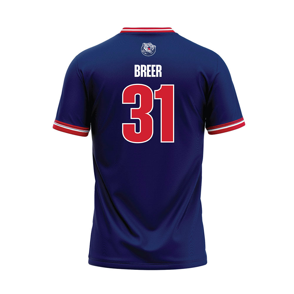 Belmont - NCAA Softball : Ryan Breer - Navy Jersey-1
