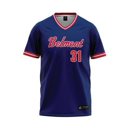 Belmont - NCAA Softball : Ryan Breer - Navy Jersey-0