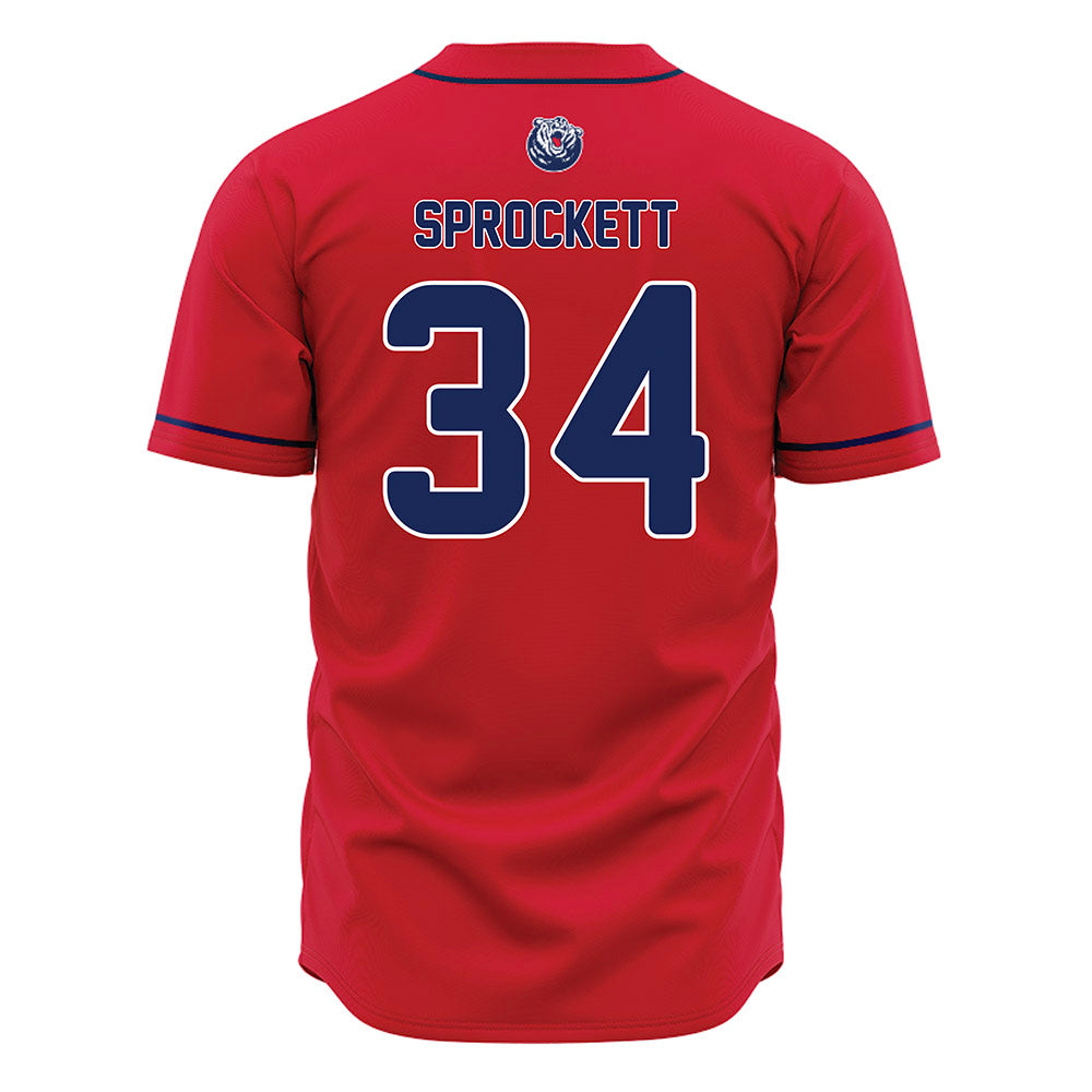 Belmont - NCAA Baseball : Mike Sprockett - Red Jersey-1