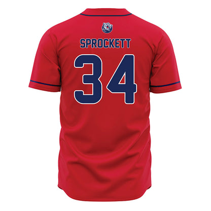 Belmont - NCAA Baseball : Mike Sprockett - Red Jersey-1