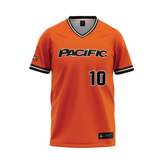 Pacific - NCAA Softball : Kylee Garrett - Orange Baseball Jersey-0