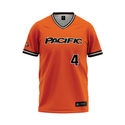 Pacific - NCAA Softball : Kaytee Dahlstrom - Orange Baseball Jersey-0