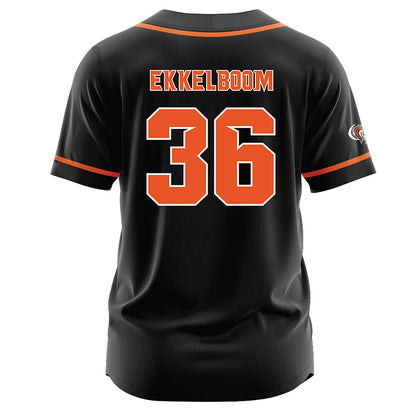 Pacific - NCAA Baseball : Jaren Ekkelboom - Black Jersey-1