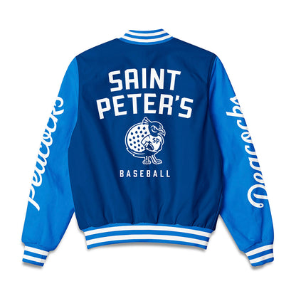 Saint Peter's - NCAA Baseball : Frank Caietta - Bomber Jacket-1