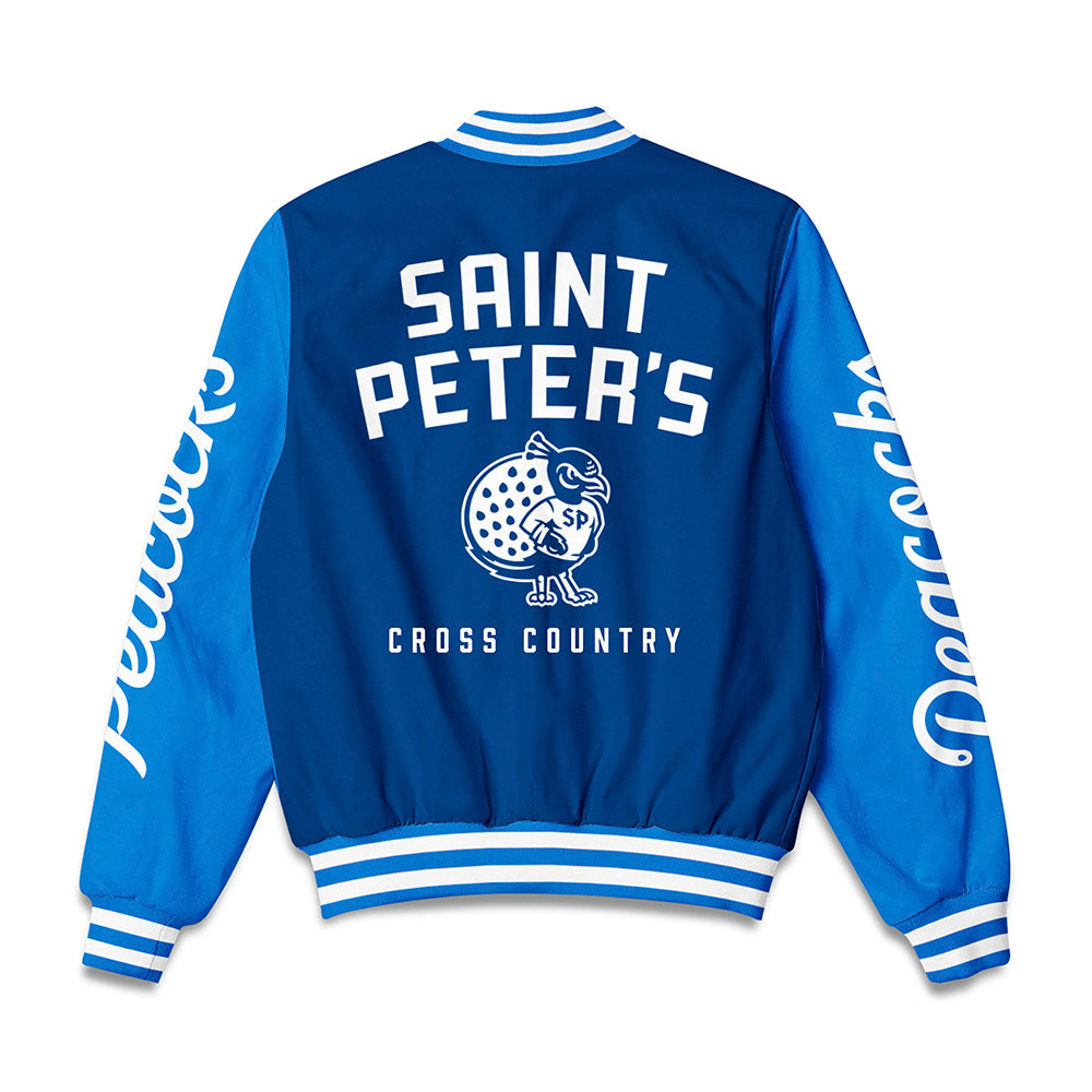 Saint Peter's - NCAA Men's Cross Country : Earl Hart III - Bomber Jacket-1