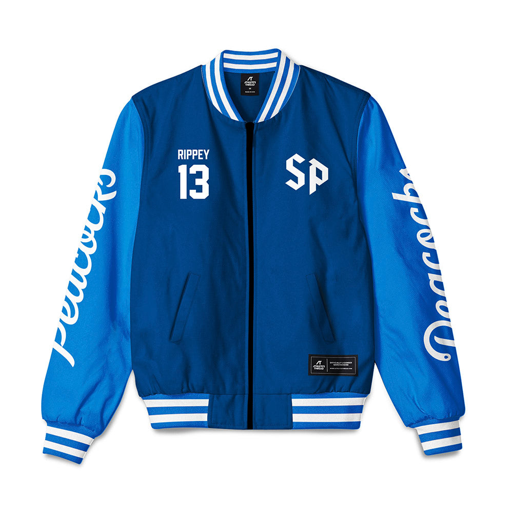 Saint Peter's - NCAA Women's Basketball : DeNaya Rippey - Bomber Jacket-0