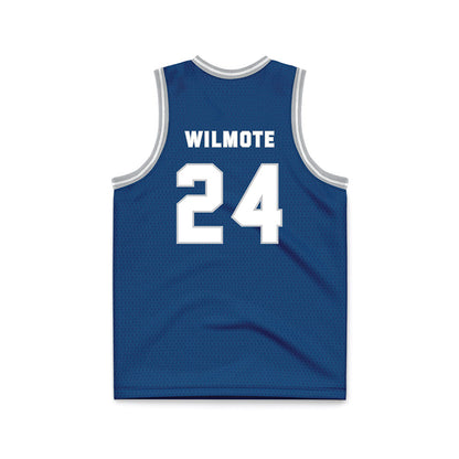 Saint Peter's - NCAA Men's Basketball : Robert Wilmote - Blue Basketball Jersey-1
