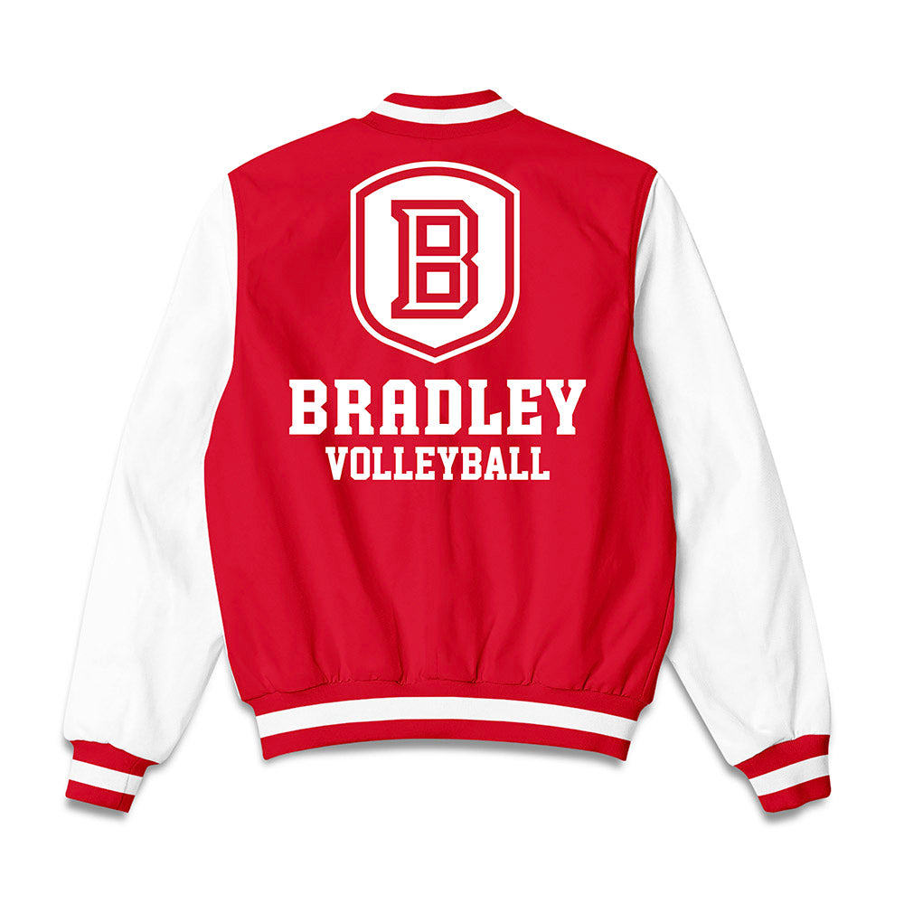 Bradley - NCAA Women's Volleyball : Chloe Parker - Bomber Jacket-1