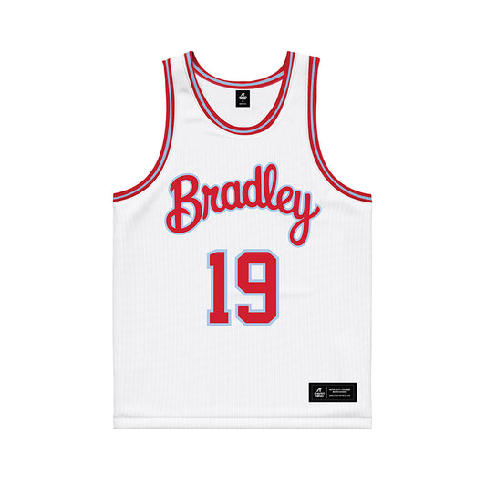 Bradley - NCAA Men's Basketball : Josh Ibukunoluwa - Basketball Jersey-0