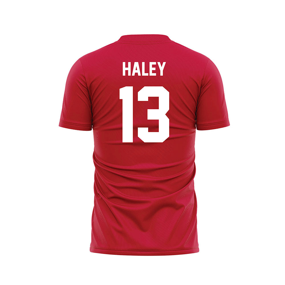 UW River Falls - NCAA Women's Soccer : Emma Haley - Red Soccer Jersey-1