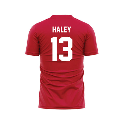 UW River Falls - NCAA Women's Soccer : Emma Haley - Red Soccer Jersey-1