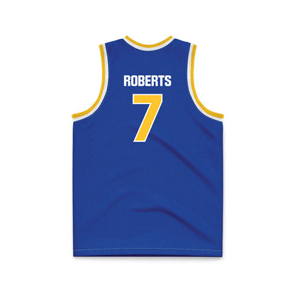 Hofstra - NCAA Men's Basketball : Jaeden Roberts - Blue Basketball Jersey-1