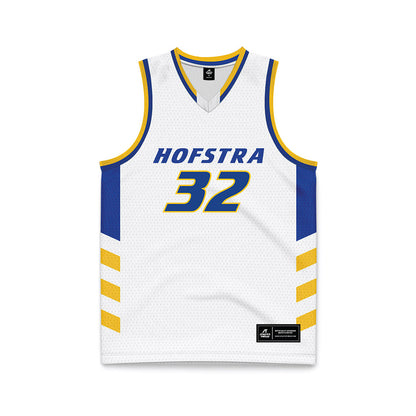 Hofstra - NCAA Women's Basketball : Michaela Hodge - White Basketball Jersey-0