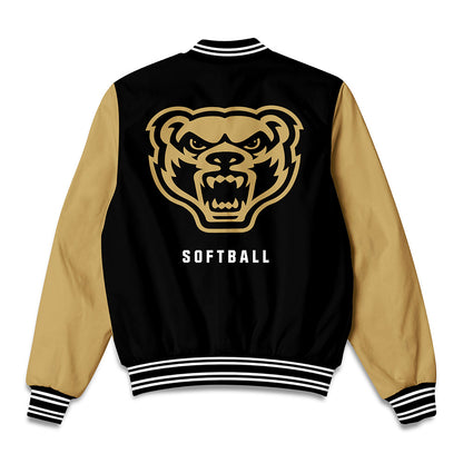 Oakland - NCAA Softball : Kenna Bommarito - Bomber Jacket-1