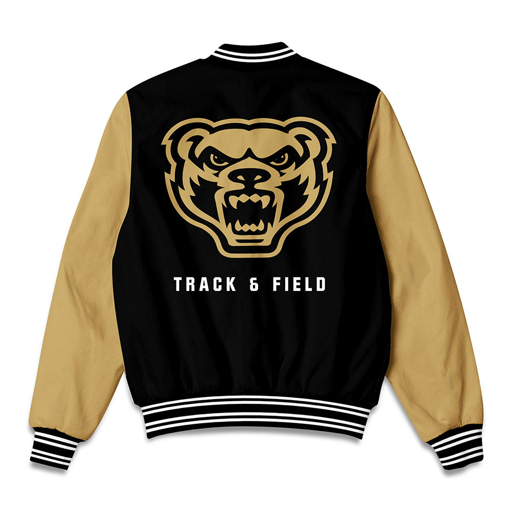 Oakland - NCAA Men's Track & Field : Romario Jackson - Bomber Jacket-1