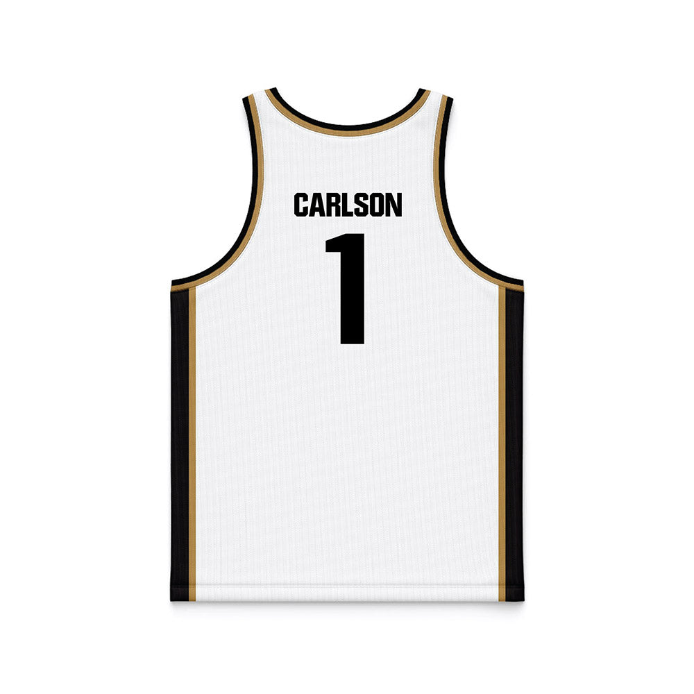 Oakland - NCAA Women's Basketball : Berlynn Carlson - White Basketball Jersey-1