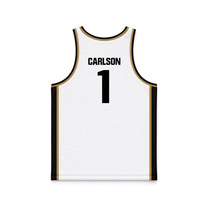 Oakland - NCAA Women's Basketball : Berlynn Carlson - White Basketball Jersey-1