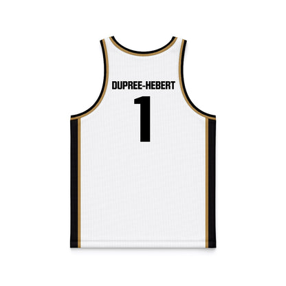 Oakland - NCAA Women's Basketball : Jazzy Dupree-Hebert - White Basketball Jersey-1