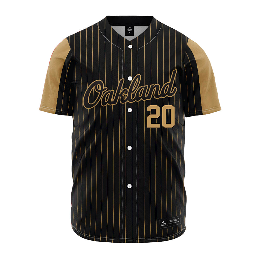 Oakland - NCAA Softball : Alyssa Balcom - Black Jersey-0