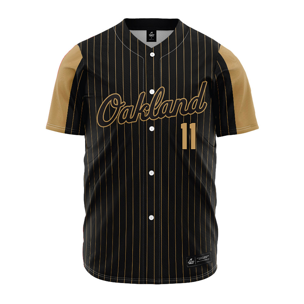 Oakland - NCAA Softball : Isabella Crager - Black Jersey-0