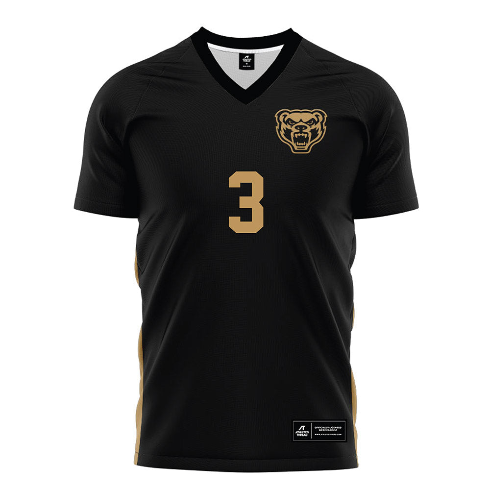 Oakland - NCAA Women's Soccer : Bailey Giddings - Black Soccer Jersey-0