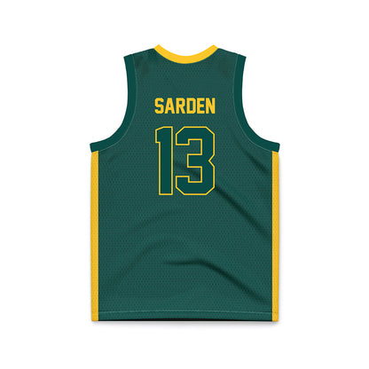 Cal Poly Humboldt - NCAA Men's Basketball : Michael Sarden - Green Basketball Jersey-1