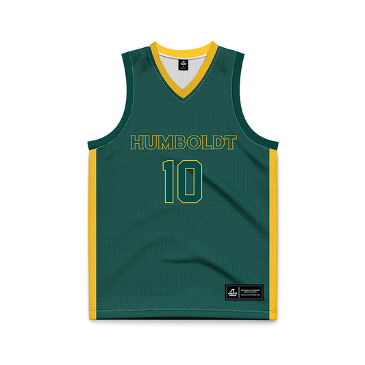 Cal Poly Humboldt - NCAA Men's Basketball : Brandon Bento-Jackson - Green Basketball Jersey-0