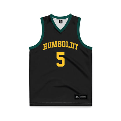 Cal Poly Humboldt - NCAA Women's Basketball : Sienna Cherwinski - Black Basketball Jersey-0