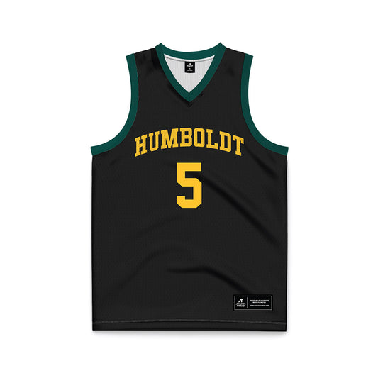 Cal Poly Humboldt - NCAA Women's Basketball : Sienna Cherwinski - Black Basketball Jersey-0