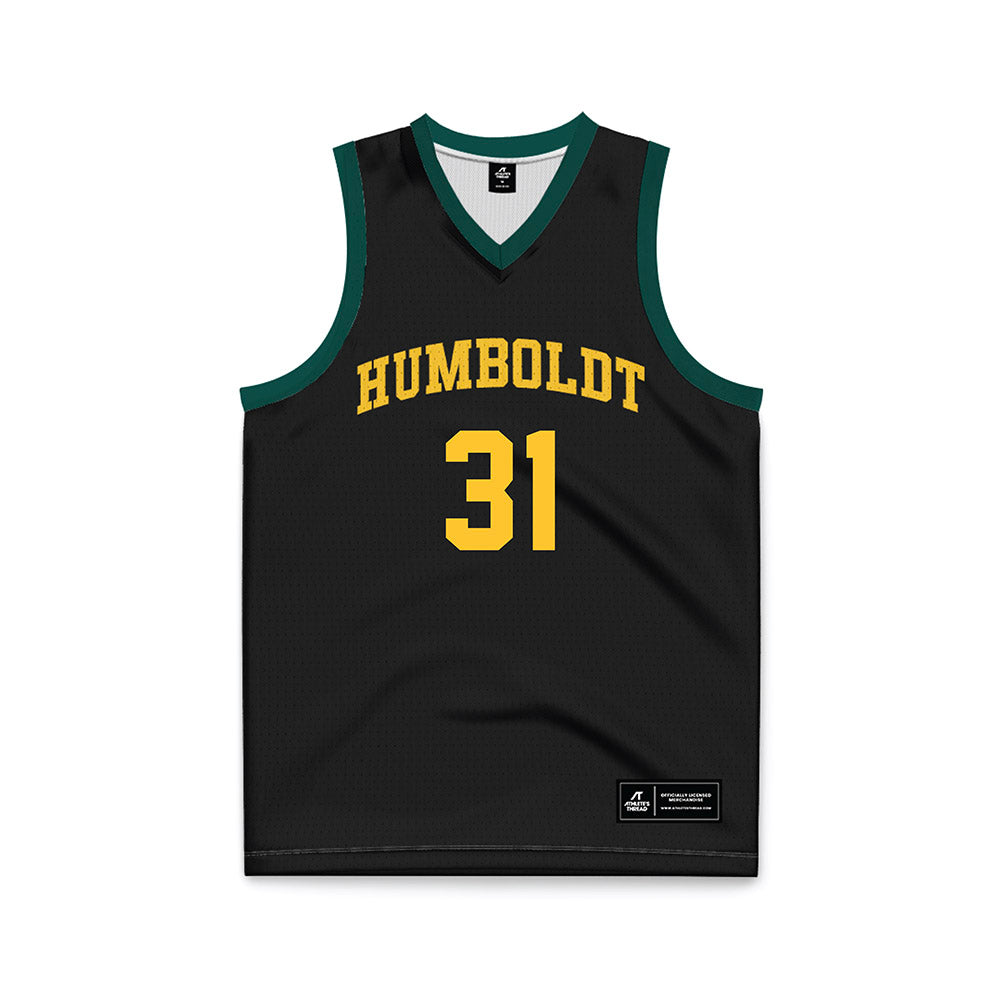 Cal Poly Humboldt - NCAA Women's Basketball : Shayla Kantarevic - Black Basketball Jersey-0